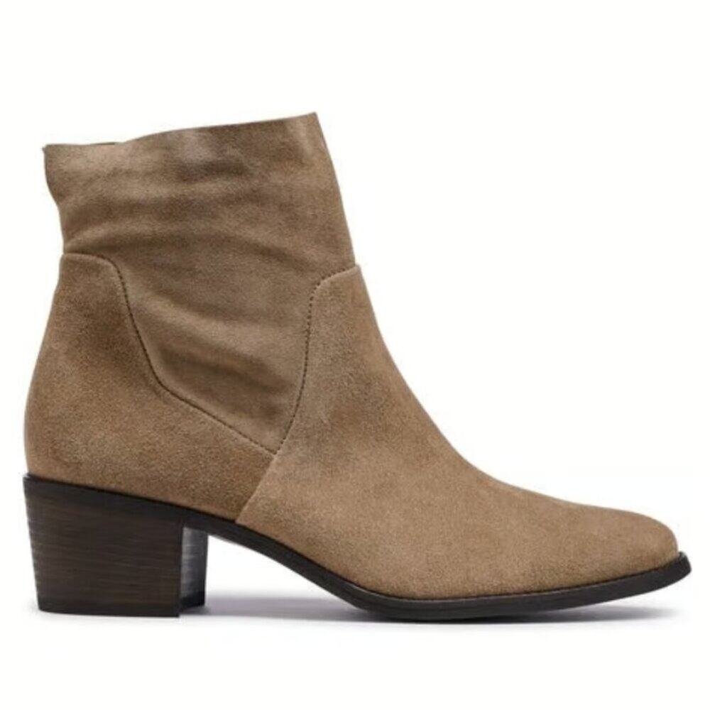 Paul Green Antelope Suede Ankle Booties Size 10